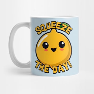 Squeeze The Day! Cute Lemon Cartoon! Mug